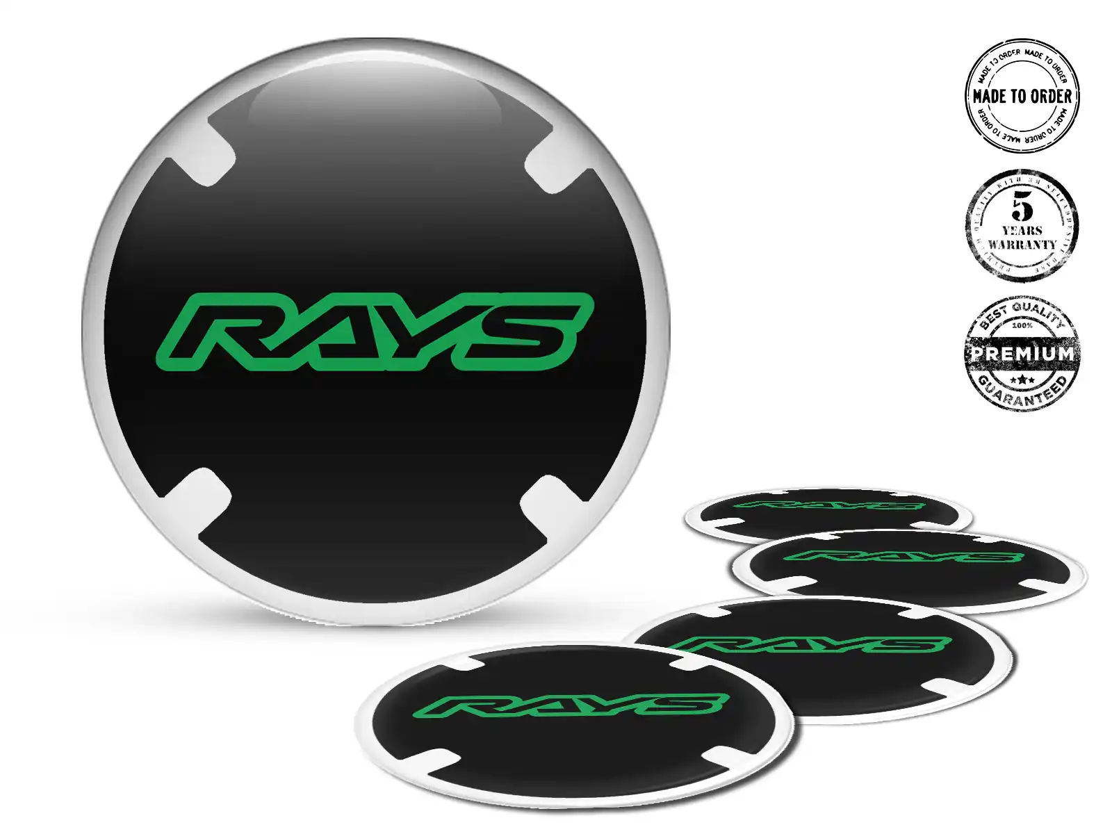 Rays Decalcomania Cerchio Auto Emblemi Alta Qualità